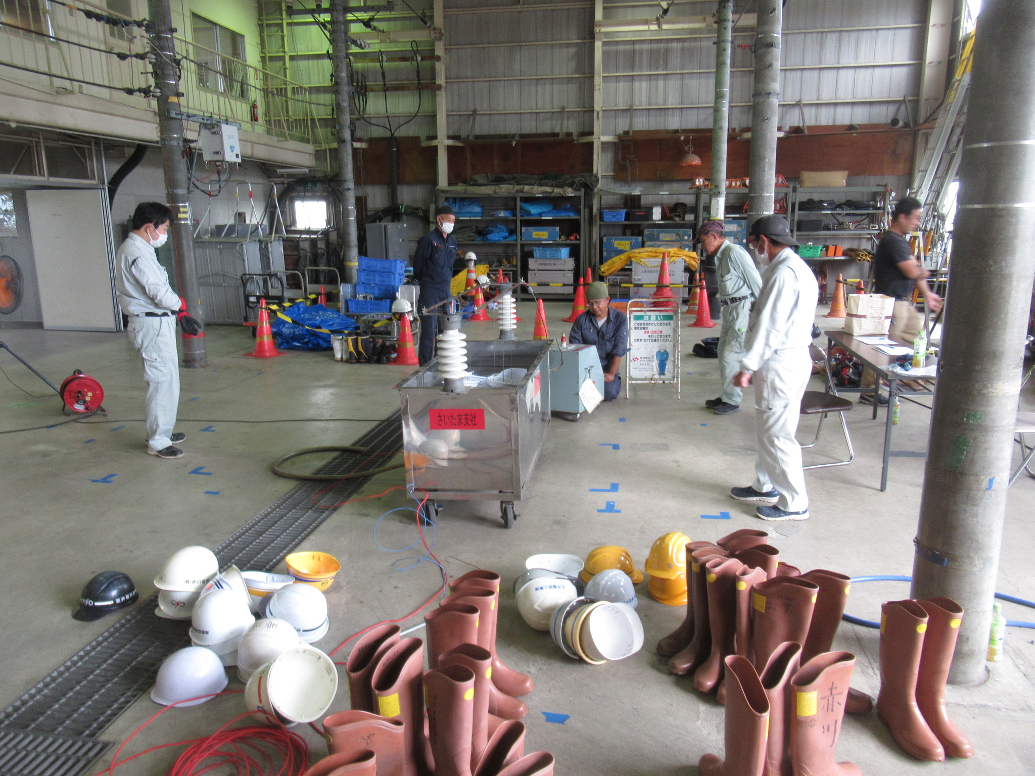 令和7年度下期　引込線関係請負工事店の耐圧試験のイメージ