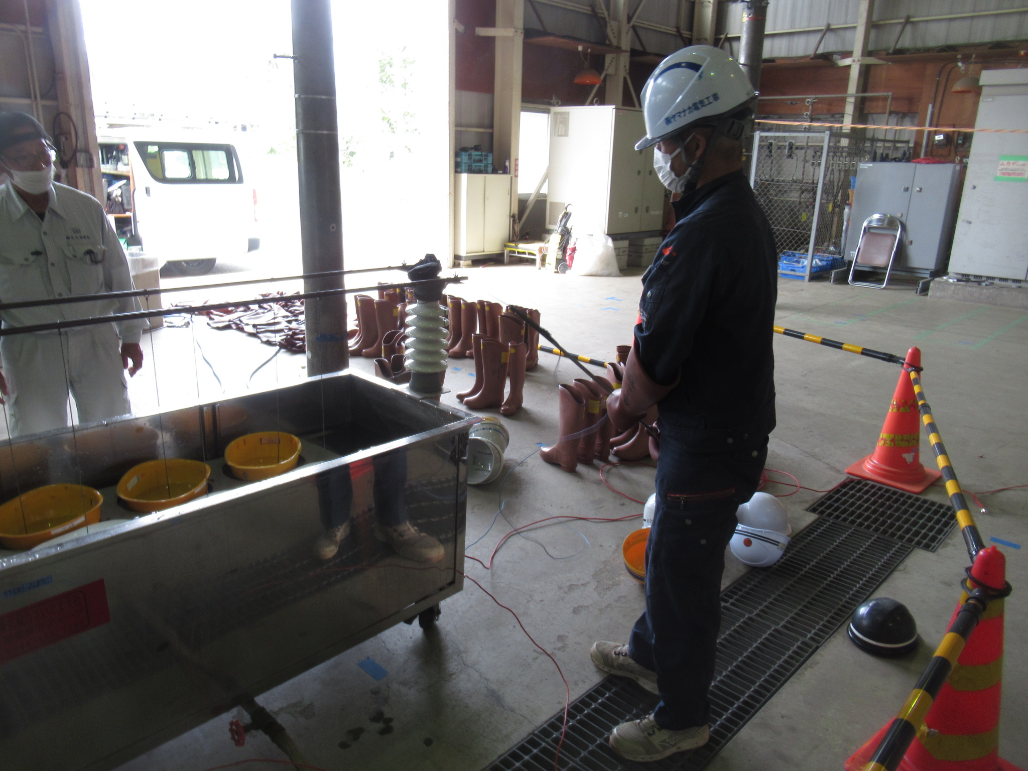 令和7年度下期　引込線関係請負工事店の耐圧試験実施のイメージ